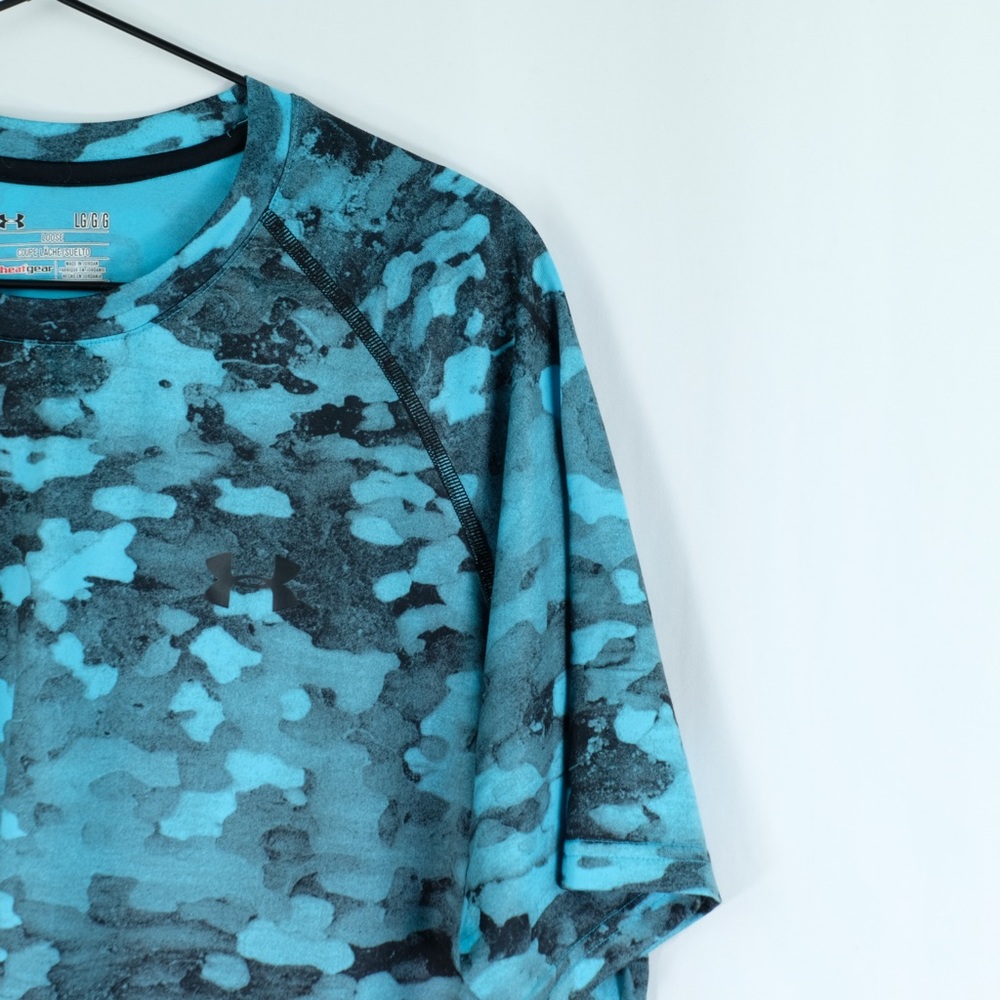 *NWOT* Under Armour HeatGear Blue/Black TShirt